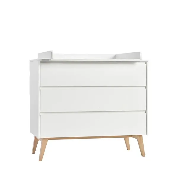Pinio Swing Chest Of Drawers - 3 Drawers with Changing Table - White product thumbnail 2