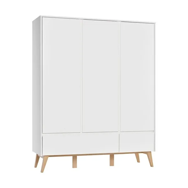 Pinio Swing 3-Door Baby Room Wardrobe - White product thumbnail 3