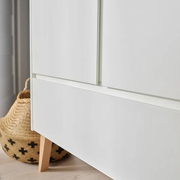 Pinio Swing 3-Door Baby Room Wardrobe - White product thumbnail 6