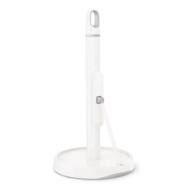 Simplehuman Stainless Steel Tension Arm Kitchen Roll Holder - White product thumbnail 3