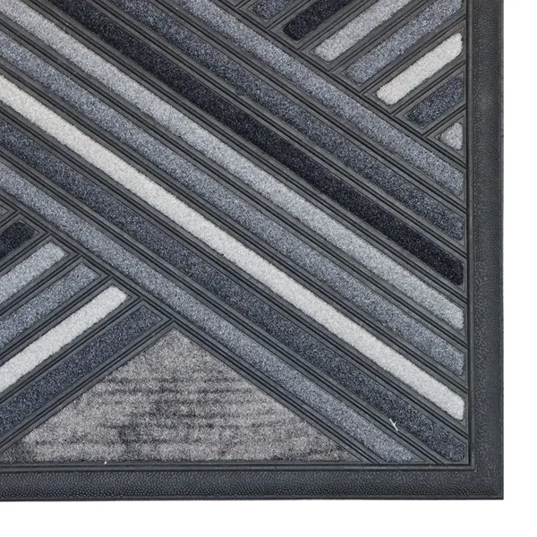 Nova Home Fonda Outdoor Mat W & Rubber Backing - 45x75 cm - Grey product thumbnail 2