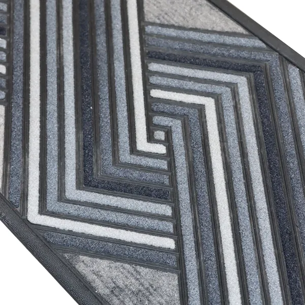 Nova Home Fonda Outdoor Mat W & Rubber Backing - 45x75 cm - Grey product thumbnail 3