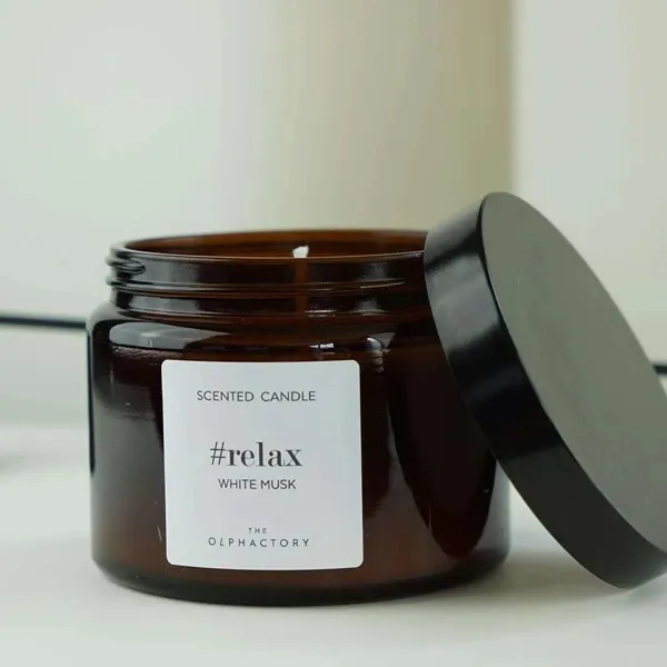 Ambientair Scented Candle The Olphactory - 40 Hours - 360 Gm - White Musk product thumbnail 2