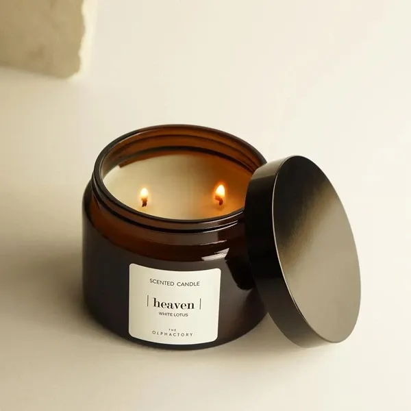 Ambientair Scented Candle The Olphactory - 40 Hours - 360 Gm - White Lotus product thumbnail 2