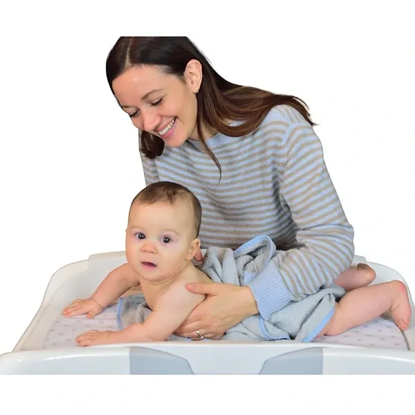 Baby Land Elios Star Line Baby Bath Tub with Changing Table - Grey product thumbnail 3