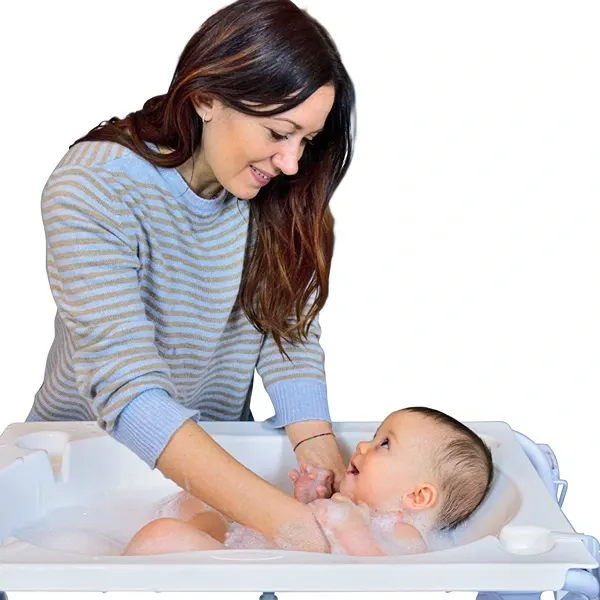 Baby Land Rodi Star Line Baby Bath Tub with Changing Table - Grey product thumbnail 2