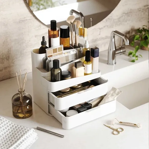 Umbra Glam Cosmetic Organizer - Large - White product thumbnail 2