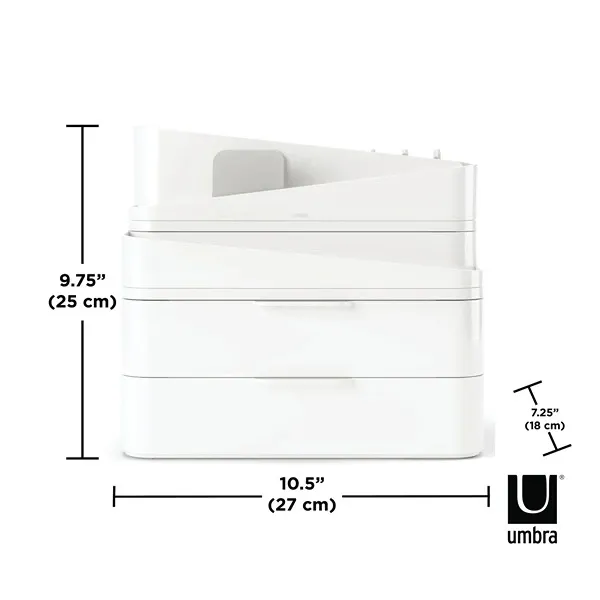 Umbra Glam Cosmetic Organizer - Large - White product thumbnail 9