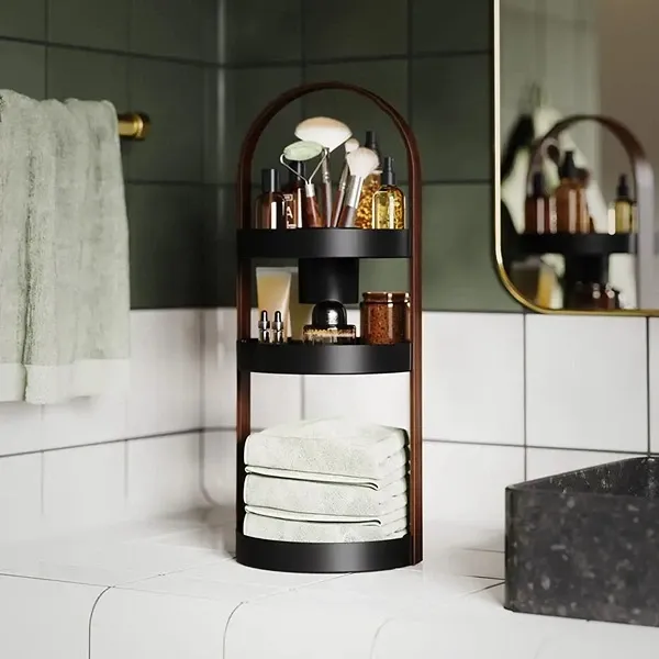Umbra Bellwood Cosmetic Organizer - Wood - Black & Walnut product thumbnail 3
