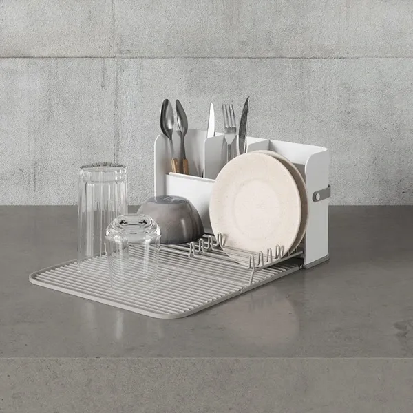Umbra Sling Plastic Dish Rack - White product thumbnail 5