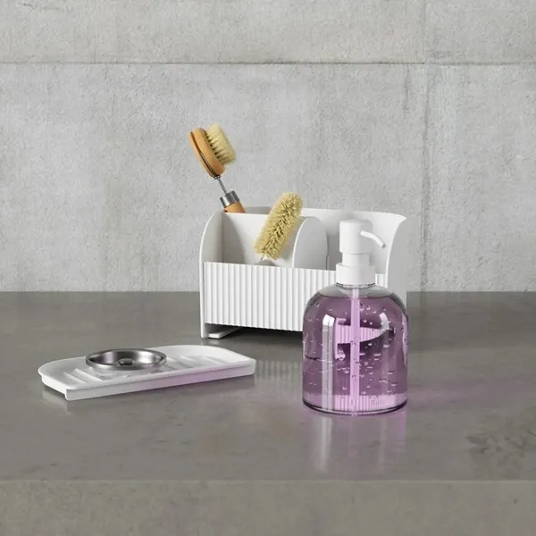 Umbra Sling Sink Caddy with Soap Pump - White product thumbnail 3