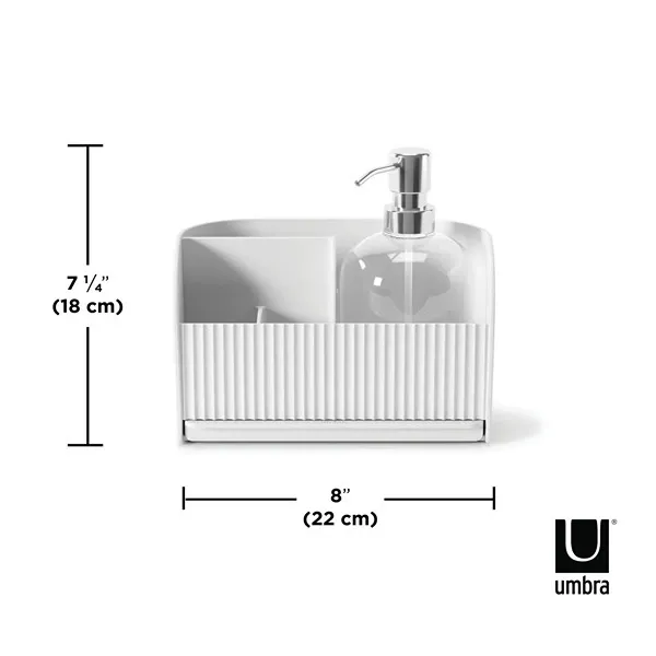 Umbra Sling Sink Caddy with Soap Pump - White product thumbnail 5