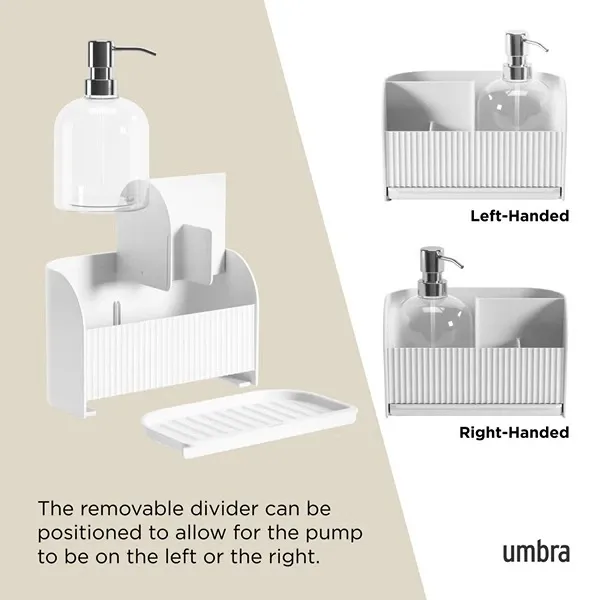Umbra Sling Sink Caddy with Soap Pump - White product thumbnail 8
