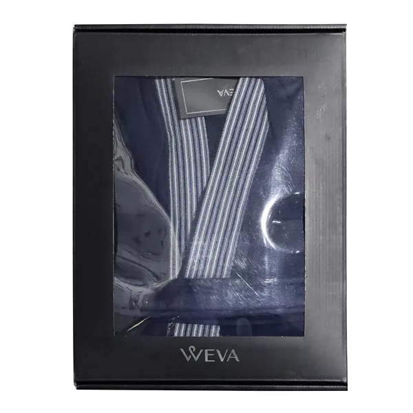 Weva Drift Bath Robe - 100% Cotton - Navy (Available in sizes) product thumbnail 9