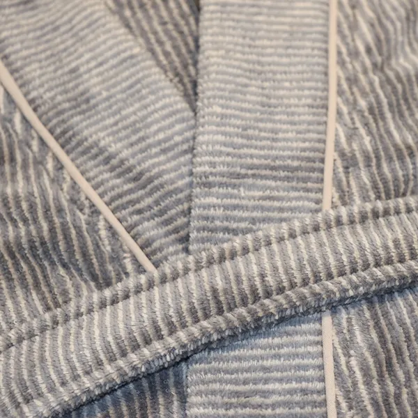 Weva Dapper Bath Robe - 100% Cotton - Grey (Available in sizes) product thumbnail 5