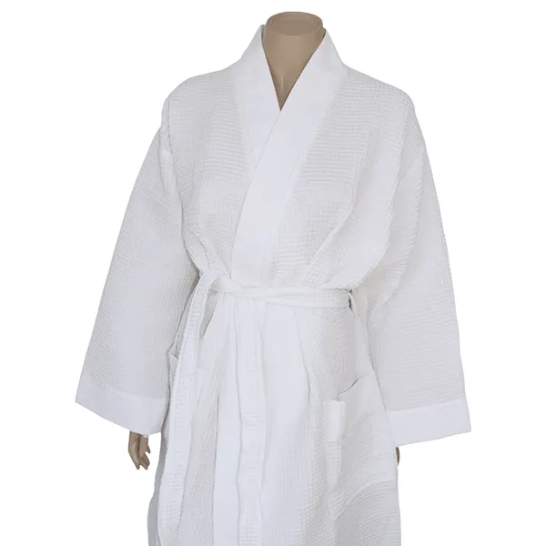 Weva Ethereal Bath Robe - 100% Cotton - White (Available in sizes) product thumbnail 3