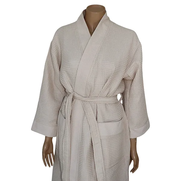 Weva Ethereal Bath Robe - 100% Cotton - Linen (Available in sizes) product thumbnail 3