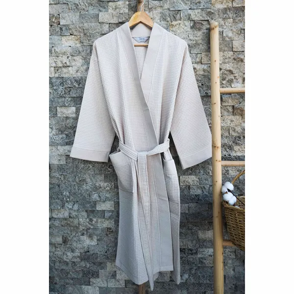 Weva Ethereal Bath Robe - 100% Cotton - Linen (Available in sizes) product thumbnail 8