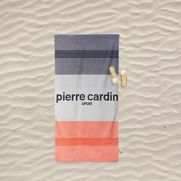 Pierre Cardin Sport Beach Towel - 100% Cotton - 90x170 Cm - Orange product thumbnail 2