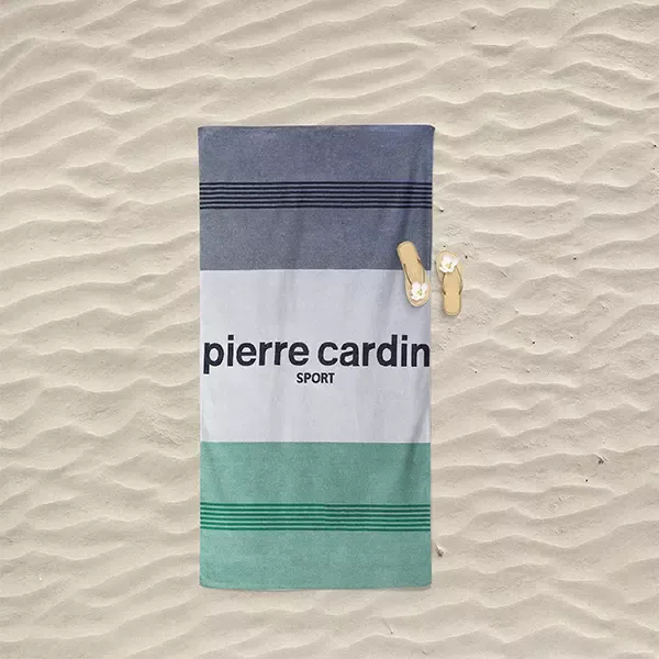 Pierre Cardin Sport Beach Towel - 100% Cotton - 90x170 Cm - Green product thumbnail 2
