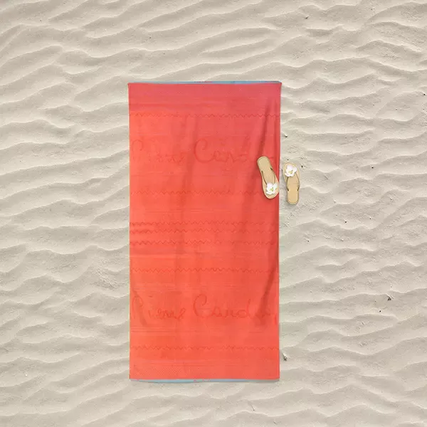 Pierre Cardin Zak Beach Towel - 100% Cotton - 90x170 Cm - Orange product thumbnail 2