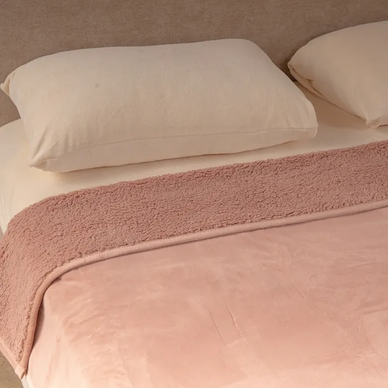 Nova Home Samos Soft Double Layer Winter Blanket - Rose (Available In Sizes) product thumbnail 2