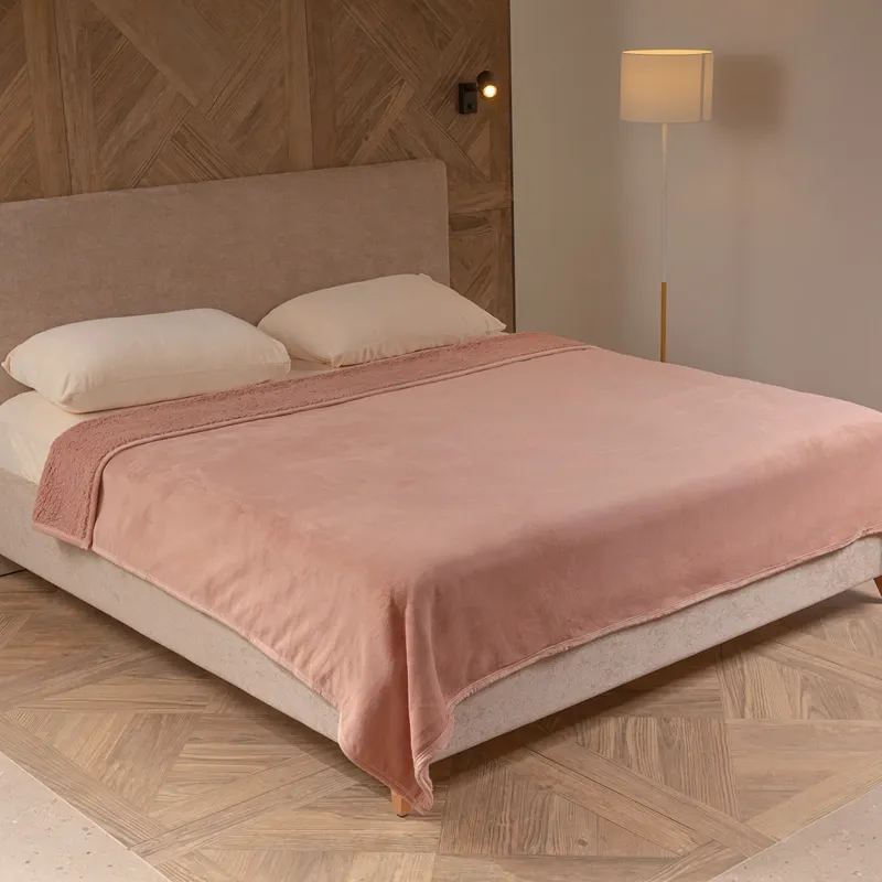 Nova Home Samos Soft Double Layer Winter Blanket - Rose (Available In Sizes) product thumbnail 3