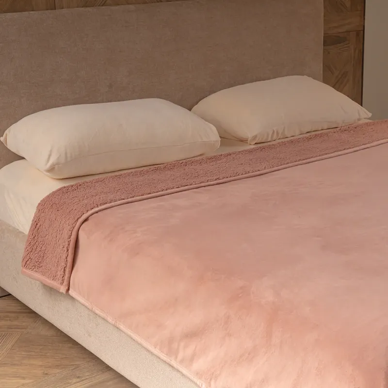 Nova Home Samos Soft Double Layer Winter Blanket - Rose (Available In Sizes) product thumbnail 4