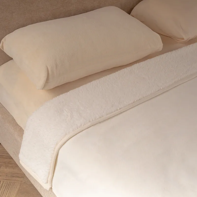 Nova Home Samos Soft Double Layer Winter Blanket - Ivory (Available In Sizes) product thumbnail 2