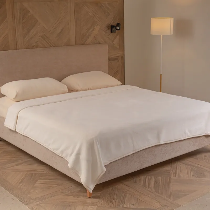 Nova Home Samos Soft Double Layer Winter Blanket - Ivory (Available In Sizes) product thumbnail 3