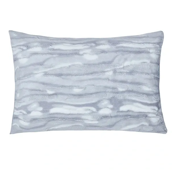 Nova Home Fog Printed Fur Comforter Set - King & Super King - 6Pcs - Grey product thumbnail 6