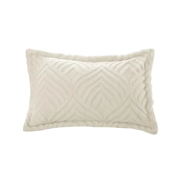 Nova Home Crete Winter Jaquard Sherpa Comforter Set - Ivory (Available in Sizes) product thumbnail 8
