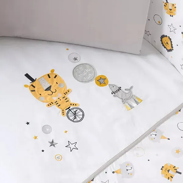 Funna Circus Baby Bed Set - 7 Pcs - Grey product thumbnail 3
