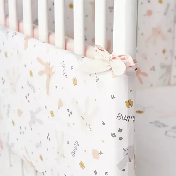 Funna Rabbit Baby Bed Set - 7 Pcs - Pink product thumbnail 2