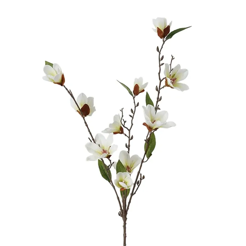 Weva White Magnolia Artifical Stems&Branches "Magnolia - 4 Single Stem" product thumbnail 2