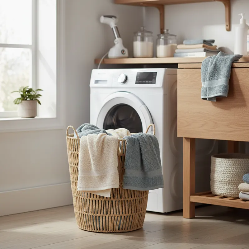Weva Nestify Cotton Rope Laundry Basket – Beige product thumbnail 2