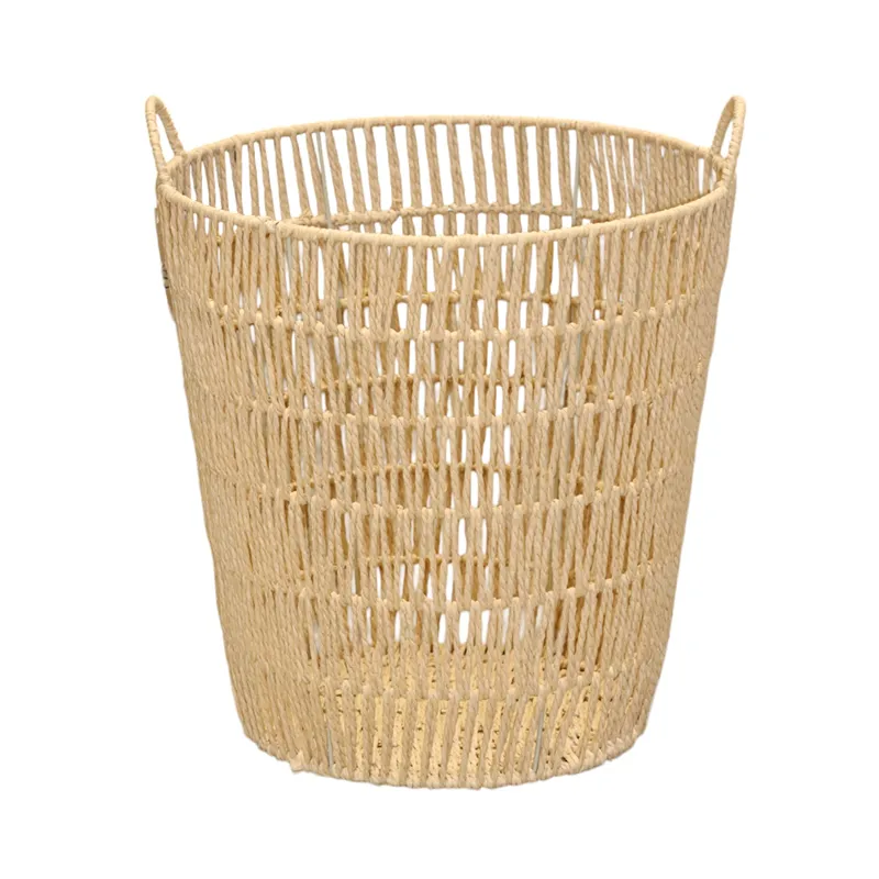 Weva Nestify Cotton Rope Laundry Basket – Beige product thumbnail 3
