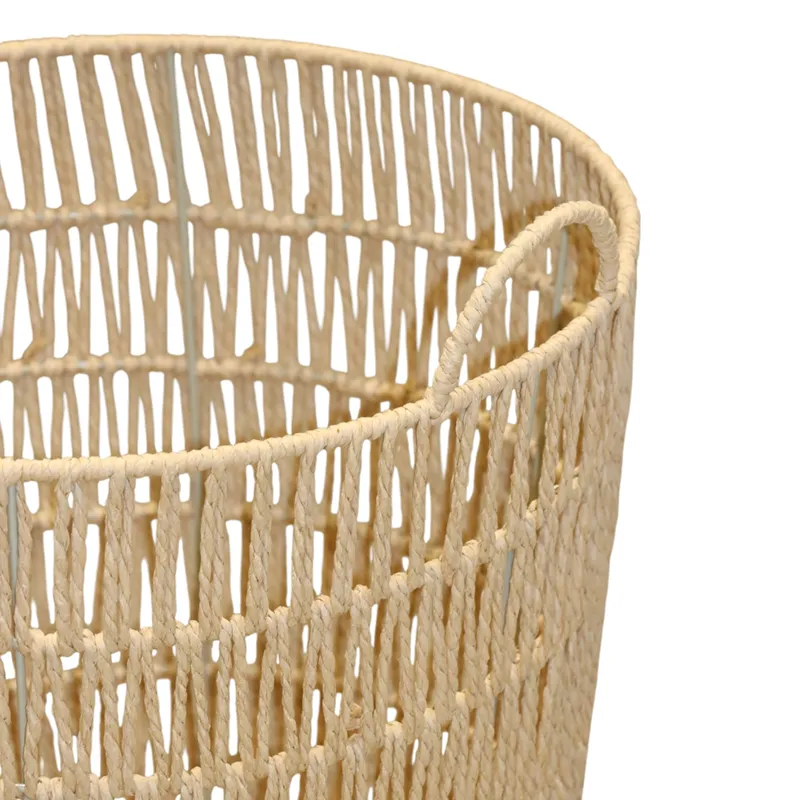 Weva Nestify Cotton Rope Laundry Basket – Beige product thumbnail 4