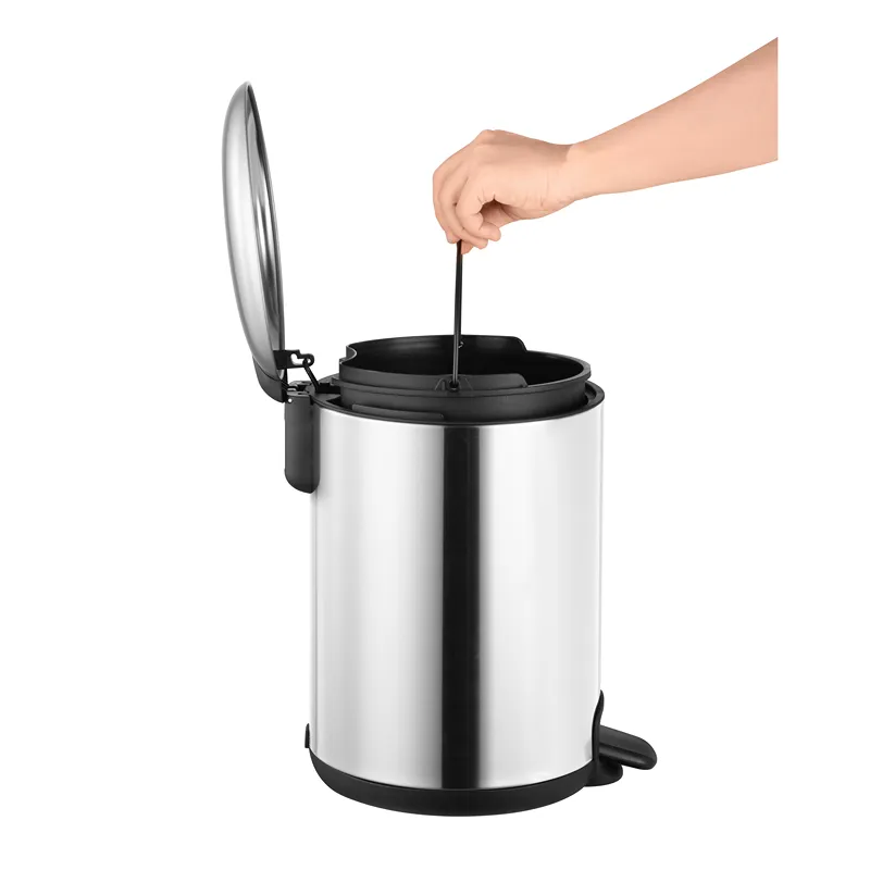 Weva Stella Waste Pedal Bin - 5 Liter - Tungsten Steel product thumbnail 12