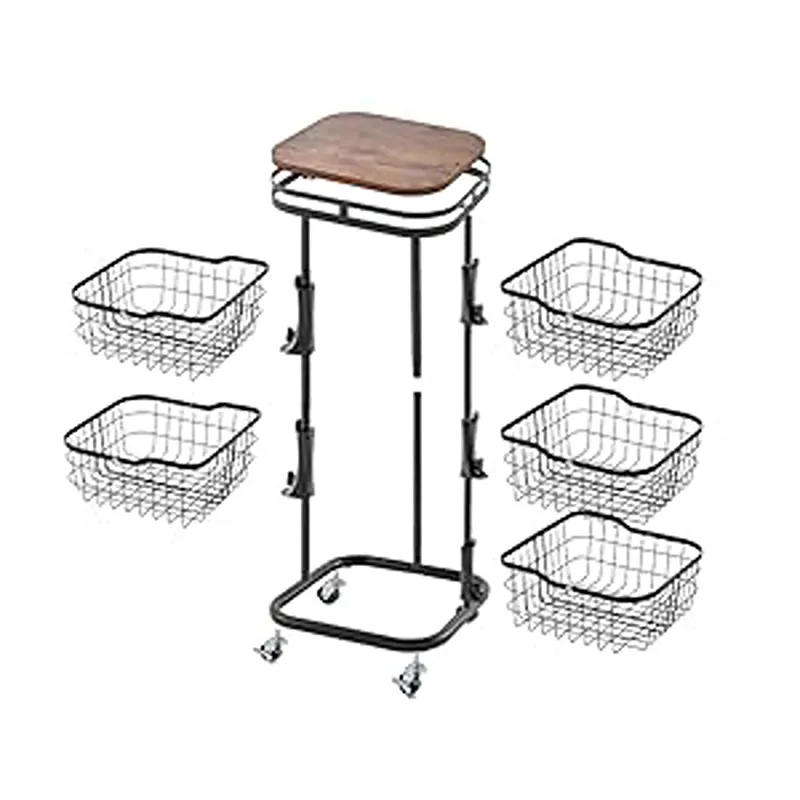 Weva Rotate 5 Layers Trolley with Lockable Wheels – Black product thumbnail 3