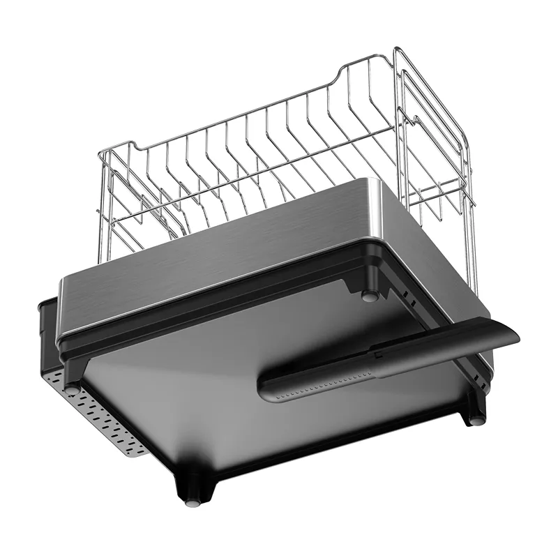 Weva Tidy Anti-Rust Dish Rack – 59x32x37 cm – Steel/Black product thumbnail 6