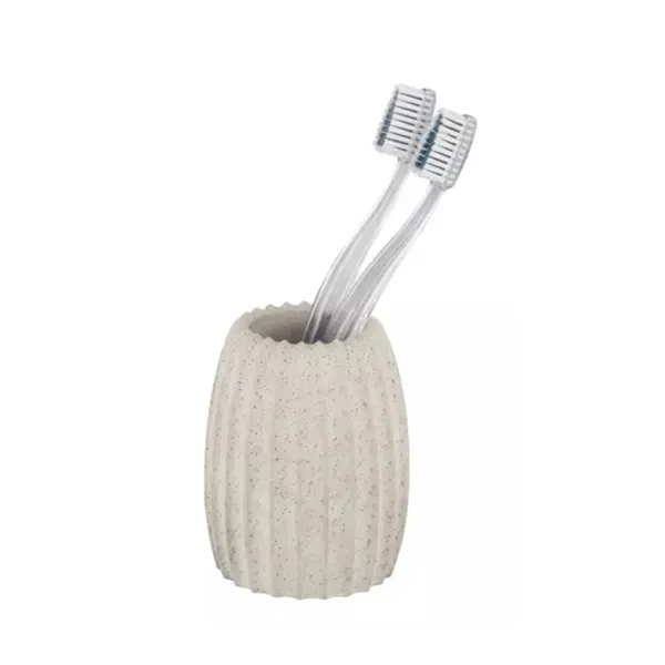 Wenko Torretta Toothbrush Holder with Textured Surface - Light Grey product thumbnail 5