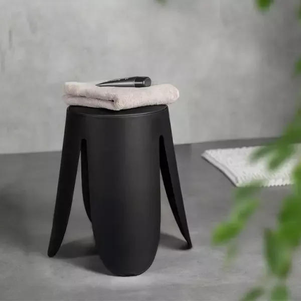 Wenko Comiso Bathroom Stool - Black product thumbnail 4