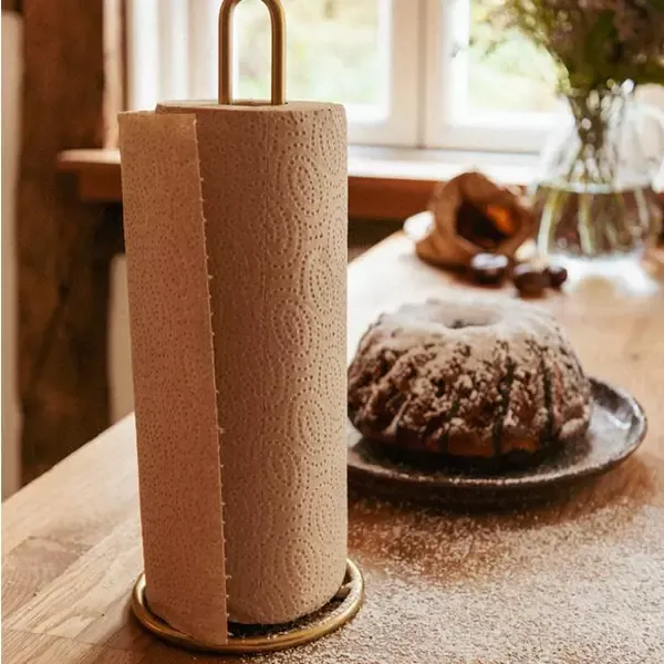 Wenko Gina Kitchen Roll Holder - Gold product thumbnail 2
