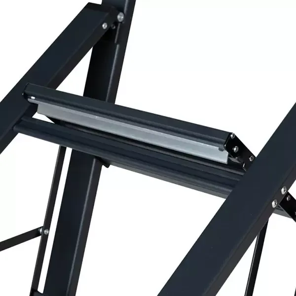 Wenko Alu-Smart Folding Stepladder 3-Step Household Ladder - Aluminum - Black product thumbnail 4