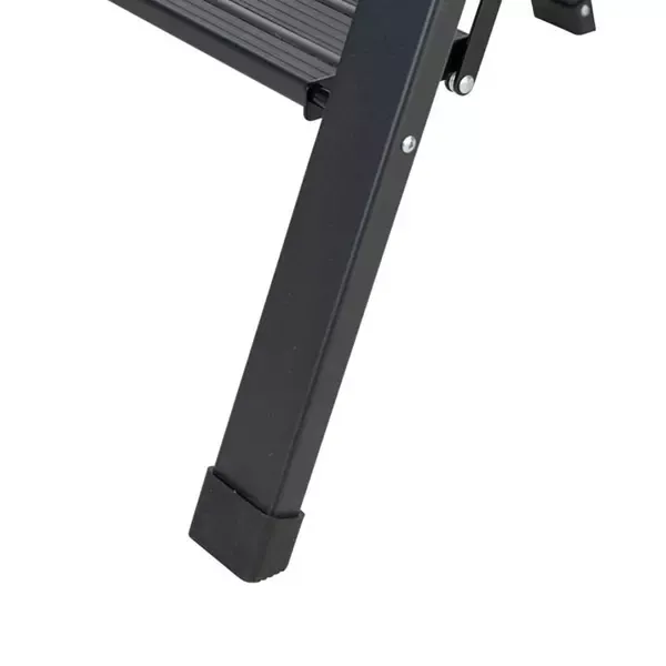 Wenko Alu-Smart Folding Stepladder 3-Step Household Ladder - Aluminum - Black product thumbnail 5