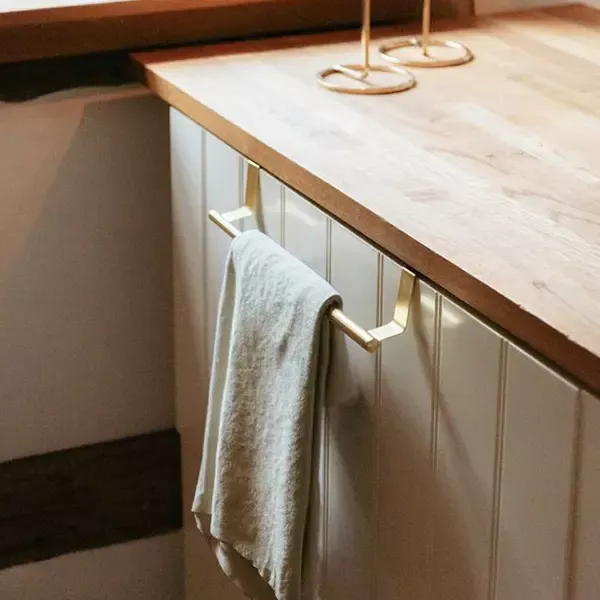 Wenko Grace Towel Rail - 22-35 Cm - Stainless Steel - Gold product thumbnail 4