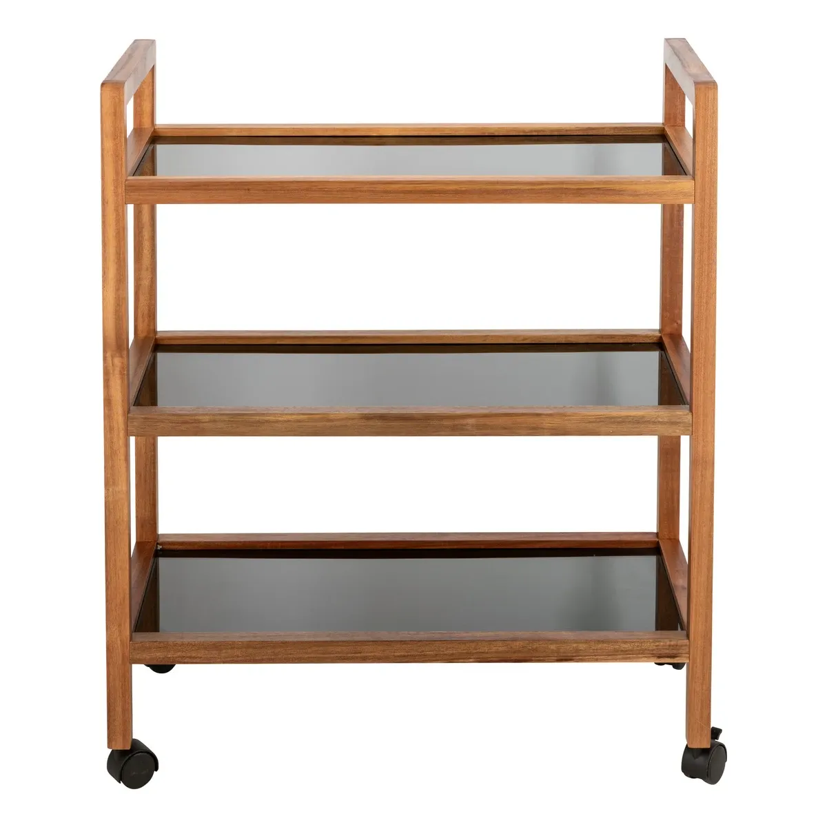 Wenko Fondi Rolling Rack - 3 Tiers - Black & Natural product thumbnail 2