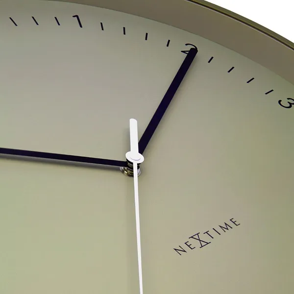 Nextime "Berlin L" Metal Wall Clock - 40 Cm - khaki product thumbnail 2