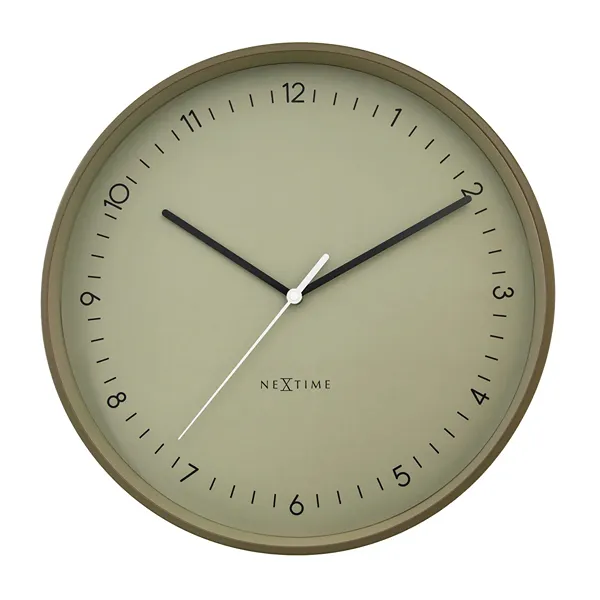 Nextime "Berlin L" Metal Wall Clock - 40 Cm - khaki product thumbnail 4